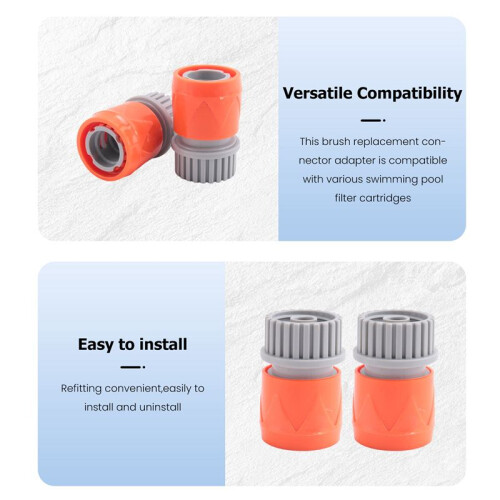 10PCS Swimming Pool Filter Cleaning Brush Replacement Connector Adapter for Swimming Pool Filter Cleaner Filter 1