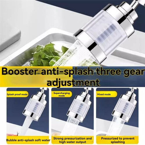 Kitchen Faucet Filter Extender House Hold Tapwater Purifiersplash-Proof Nozzle Filter Purifier Artifact 2