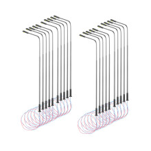 20PCS Straßenlaternenmodell, das Dekorative Ornamente Puppenhaus Straßenlaternenmodell Herstellt, das Einzelne Scheinwerfer LED Beleuchtet, 1:100