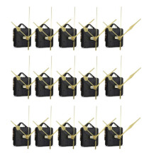 15pcs DIY Silent Movement Spindle Hands Minute Wall Quartz Clock Movement Mechanism Repair Tools Clock Mechanism Kits