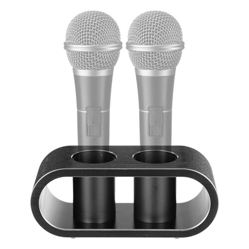 Desktop Microphone Storage Holder, Microphone Stand, Tabletop Mic Organizer for Homes 1