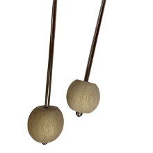 1 Pair Generic Wood Bass Drum Beater Drum Pedal Mallet Replacement for Percussion Instruments