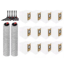 20PCS Roller Brush Side Brush Dust Bag Kit for Omni E25 / E28 Vacuum Cleaner Replacement Accessories
