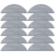 12PCS Vacuum Mop Cloth for Q10 S5/Q10 S5+/Q10 X5/Q10 X5+/Q10 VF/Q10 VF+ Vacuum Cleaner Spare Parts Mop Pad