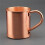 Copper Mugs (410ml), Handcrafted Pure Solid Copper No Lining Finish Mug, Smooth Rounded Lip Ergonomic Handle 2pc 2