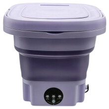 9L Portable Foldable Washing Machine with Compact Laundry Washer for Socks Underwear Household Laundry EU Plug