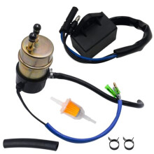 49040-1055 Electric Fuel Pump, 27034-1053 Fuel Pump Cut Off Relay for Mule 2510 3010 3000 3020 2500 2520 1000