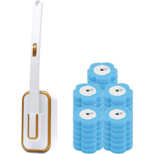 Disposable Toilet Brush System with Holder & 30 Refill Heads, Toilet Brush Kit for Easy ,for Bathroom, RV, Tub