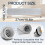 Replacement Roller Mops for  Qrevo Curv 2 Flow, Robot Vacuum Cleaner Accessory Kit -Mopping Roller Replacement 8