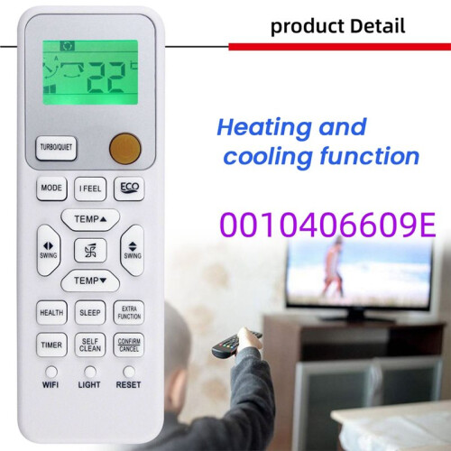 Replace A/C 0010406609E Remote Control for  0010406609E Air Conditioner 2