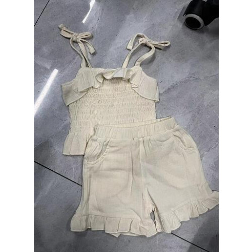 (18-24 Months, Beige) Σετ σορτς για 2 τεμάχια.