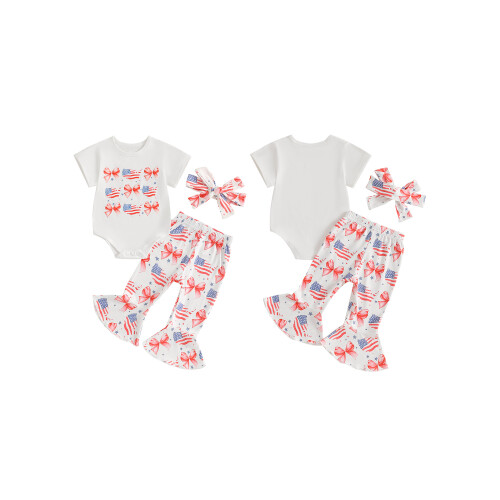 (3-6 Months, Ivory) Conjunto de verão de julho. 1