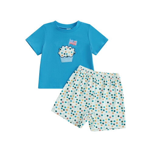 (12-18 Months, Blue) Νηπιακή στολή 4ης 2 τεμαχίων 1