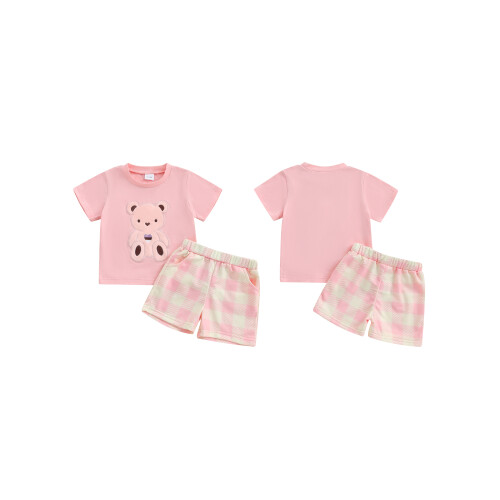 (2-3 Years, Pink) Completo estivo per (2 pezzi). 1