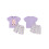 (18-24 Months, Purple) Σετ καλοκαιρινών ρούχων σχέδιο αρκουδάκι. 2