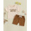 (12-18 Months, Khaki) Σετ σορτς για κεντημένα γράμματα 3