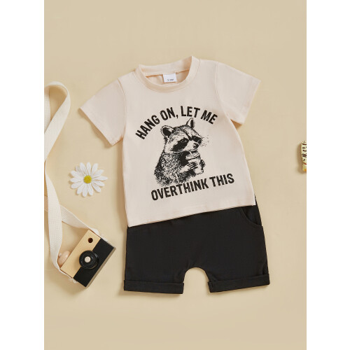 (6-12 Months, Khaki) Καλοκαιρινά ρούχα για και σορτς. 2