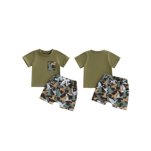(6-12M, army green) Σορτσάκι για μωρά καλοκαιρινό ντύσιμο 1