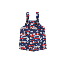 (12-18 Months, Red) Baby-Mädchen-Overall zum 4. Juli, Unabhängigkeitstag, ärmellos, mit Sternenmuster, kurze Hose