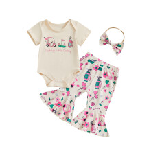 (6-12 Months, Khaki) Letní oblečení pro 3dílné oblečení.