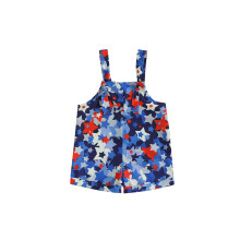 (3-6 Months, Blue) Baby-Mädchen-Overall zum 4. Juli, Unabhängigkeitstag, ärmellos, mit Sternenmuster, kurze Hose