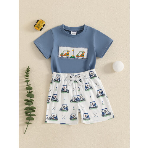 (18-24 Months, Blue) Καλοκαιρινά ρούχα για σορτς γκολφ 2