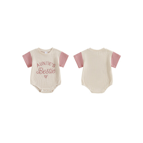 (0-3 Months, Pink) Mono para bebé en verano. 1