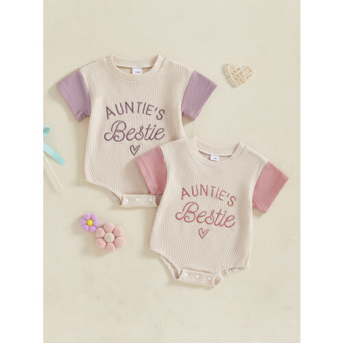 (0-3 Months, Pink) Mono para bebé en verano. 2