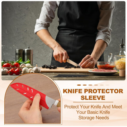 Knife Blade Protector 18cm Santoku Sheath Pack of 2 for Kitchen Edge Damage Prevention 2
