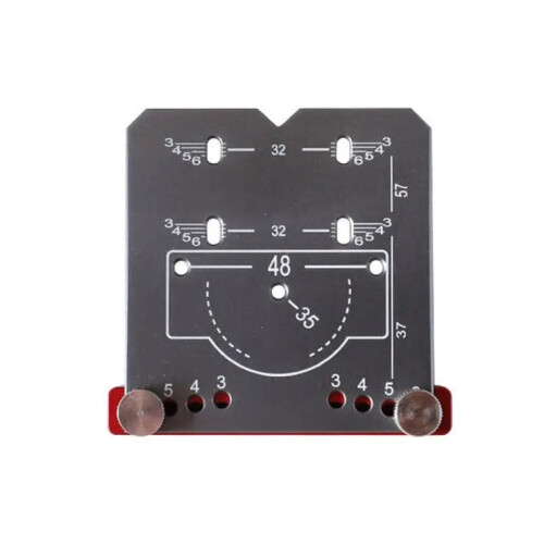 35mm Hinge Jig Adjustable Drill Guide for Cabinet Doors with Precision Positioning Plate