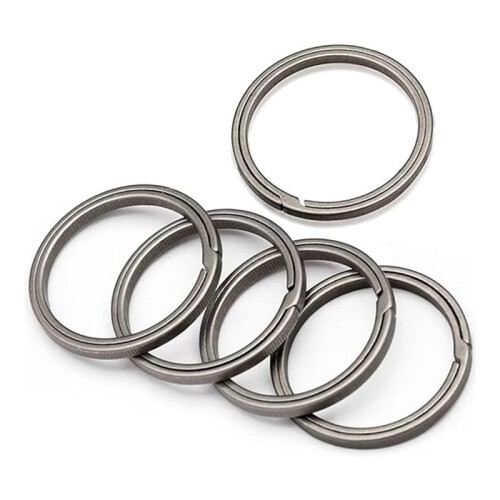 Titanium Key Ring, Quick Release Side-Pushing Ring, Super  Key Organizer, Outer Diameter 30MM, 5PCS 1