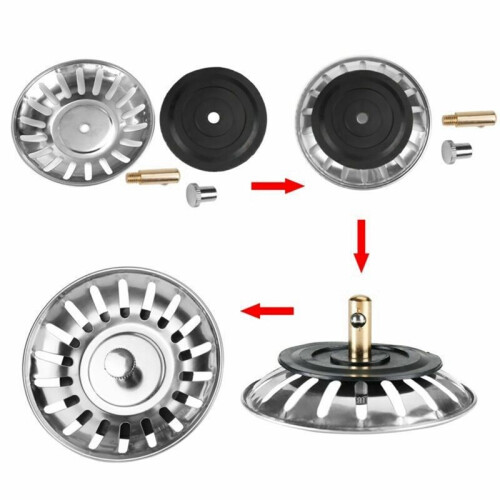 2Pcs Sink Drain Strainer Kitchen Sink Drain Strainer  Solution for Long-Lasting Stainless