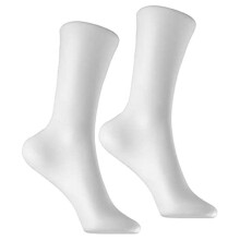 2 St Skyltdocka Fotsocka Modell Kvinnlig Fotsocka Display Kortstrumpa Ankel Armband Smycken Display Stativ, Vit