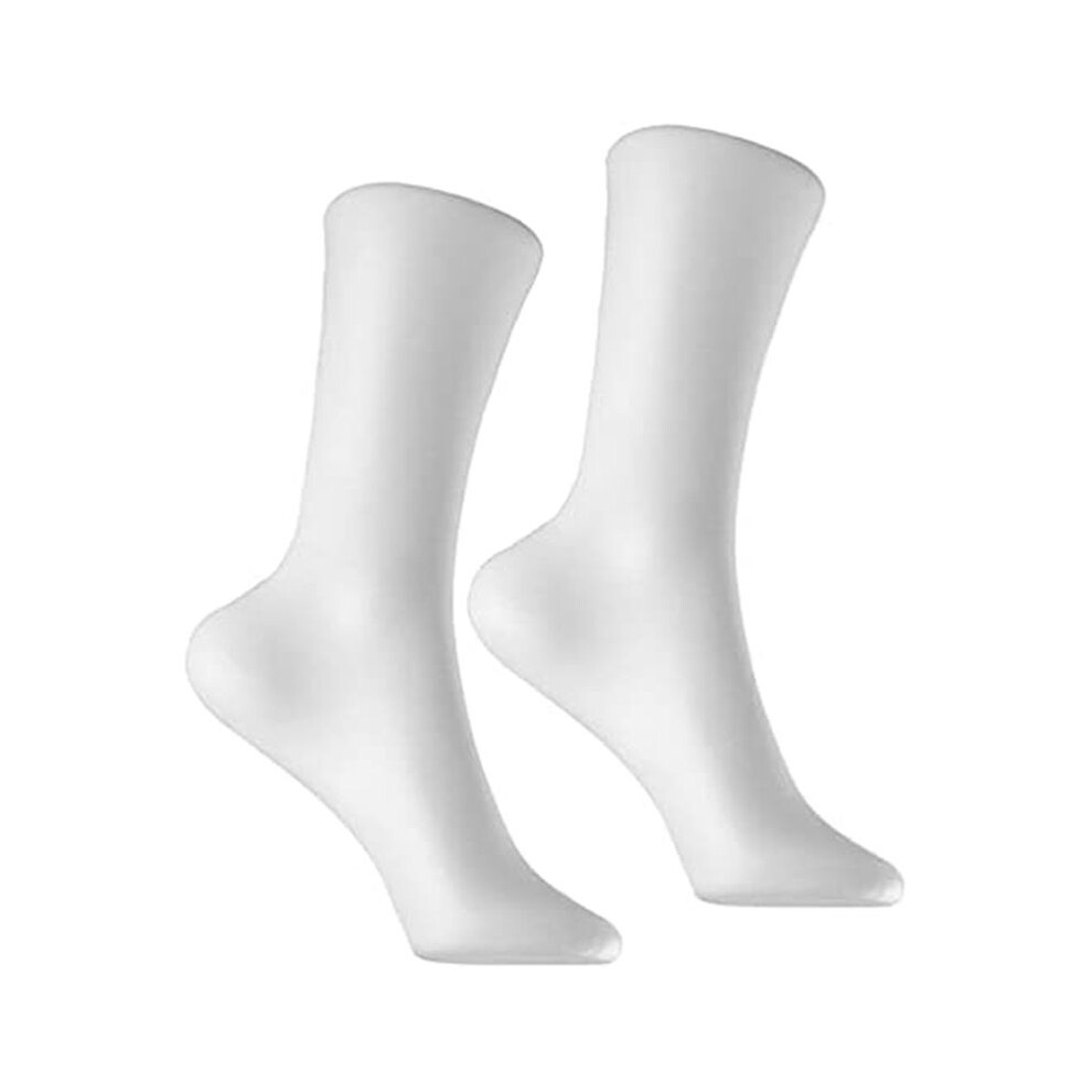 2 Pcs Mannequin Foot Sock Model Female Foot Sock Display Short Stocking Ankle Bracelet Jewelry Display Stand, White 6133053034150