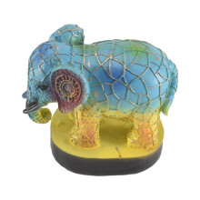 Animal Table Lamp Dyed Resin Elephant Lamp Desktop Night Light Table Night Light,3D Stained Animal Night Light Lamp