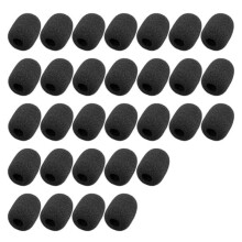 30 Pack Foam Microphone Windscreen, Size Lapel Headset Mic Foam Covers for Headset Microphone