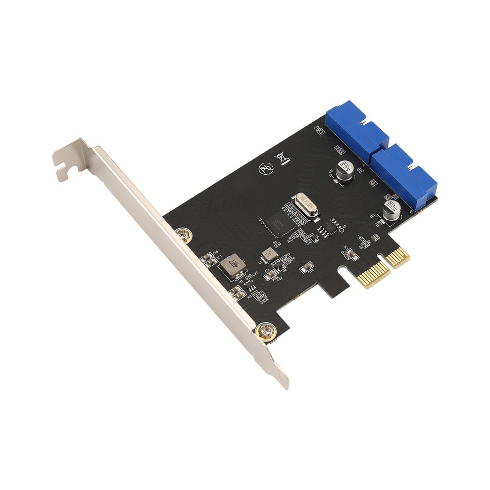 Pci Express Usb 3.0 19 Pin Expansion Card Pcie 1X To 2 Usb 3 19 Pin Adapter Internal Usb3 20Pin Hub Header 4712433301260