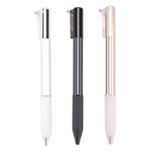 Geometric Metal Crinkle Pen Fidget, Stress Relief Metal Shape Shifting Switchpen, 0.5mm Retractable Gel Pen, Multicolor