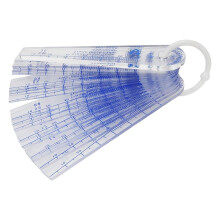 Calibra de Espesores de Plástico, Herramienta Métrica de Medición de Espacios de 0,05 mm A 3 Mm, 21 Hojas