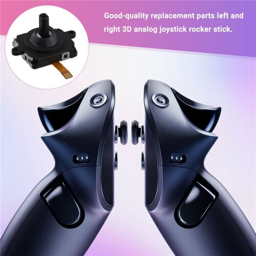 2PCS 3D Analog Joysticks for Meta Quest3 VR Controller Thumbstick 3D Analog Joystick for Quest3 2