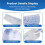 Plastic Feeler Gauge 0.05mm to 3mm Metric -Measuring Tool 21 Leaf 10