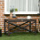 Outsunny Outsunny PE Wicker Outdoor Coffee Table, Rattan Side Table w/ Plastic Board 1
