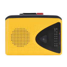 Retro Cassette Player with AM FM Radio, Bluetooth, Recording Mic, Speaker, USB or Battery Power