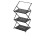Camping Foldable Storage Organizer Rack Black 1