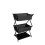 3-Tier Folding Camping Storage Rack Organizer Black 1