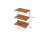 Portable 3-Tier Camping Rack Foldable Brown 4