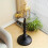 Corner Table Round Minimalist Side Table (Black) 3