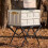 Folding Camping Table with Carry Handle Tripod Base Black 6