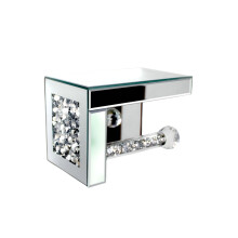 Crystal Glass Tissue Box Holder Countertop Organizer