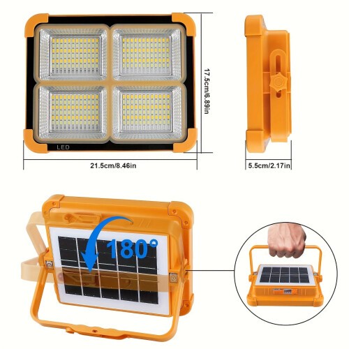 Portable Solar USB Rechargeable LED Light 2